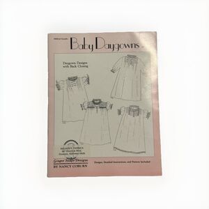 Ginger Snaps Designs Baby Daygowns Nancy Coburn Pattern Book 1 1985 Vintage